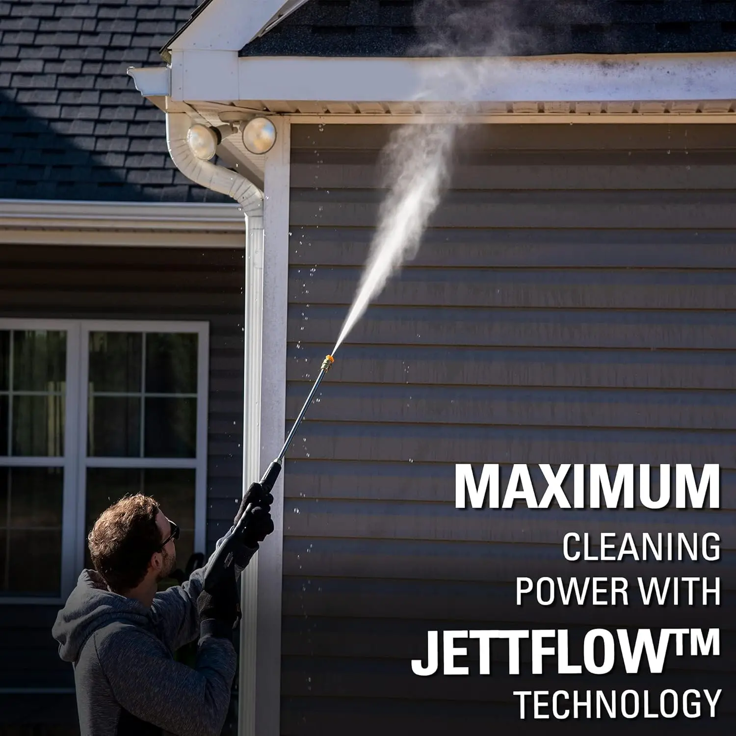 Greenworks 2300 PSI TruBrushless (2.3 GPM) Electric Pressure Washer, 25’ Hose, Quick Connect Wand, 15, 24, 40 Degree Soap and Turbo Nozzle image 5