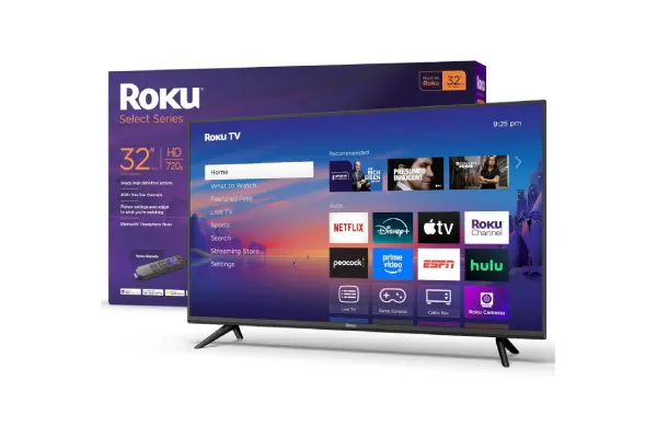 Roku Smart TV 2025 – 32-Inch Select Series, 720p HD TV – RokuTV with Voice Remote – Flat Screen LED Television with Wi-Fi for Streaming Live Local News, Sports, Family Entertainment - Amazon Exclusive image