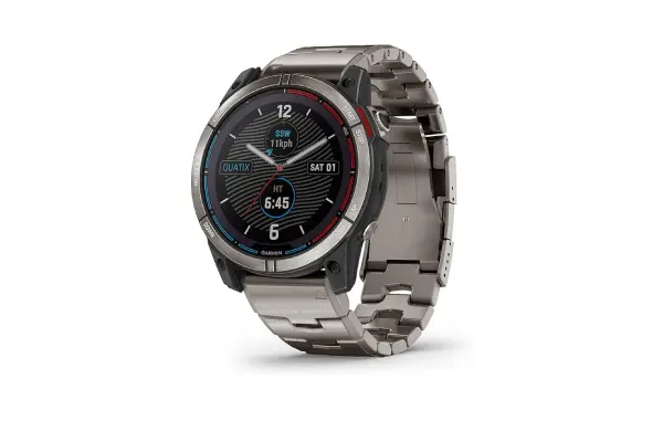 Garmin quatix® 7X Solar Edition, Marine GPS Smartwatch, Solar Charging Capabilities, Durable Watch with Flashlight, Tide Changes and Anchor Drag Alerts, Waypoint Marking image