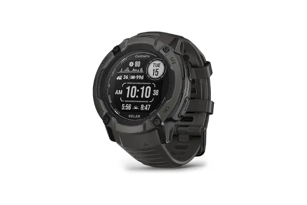 Garmin Instinct 2X Solar, Rugged GPS Smartwatch, Built-in Flashlight, Solar Charging Capability, Multi-Band GNSS, Graphite image
