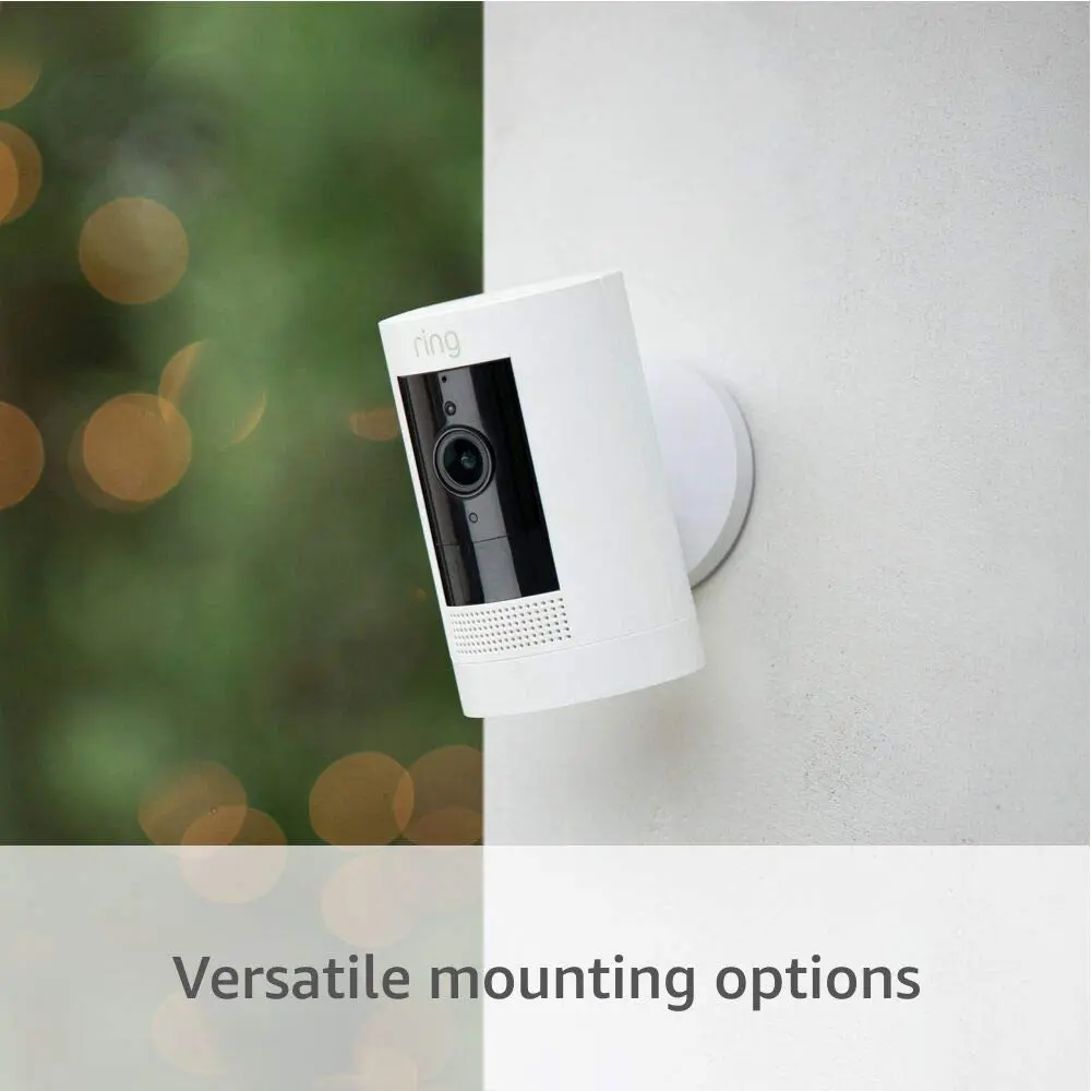 Like-New Ring Stick Up Cam Battery HD security camera with custom privacy controls, Simple setup, Works with Alexa - White image 4
