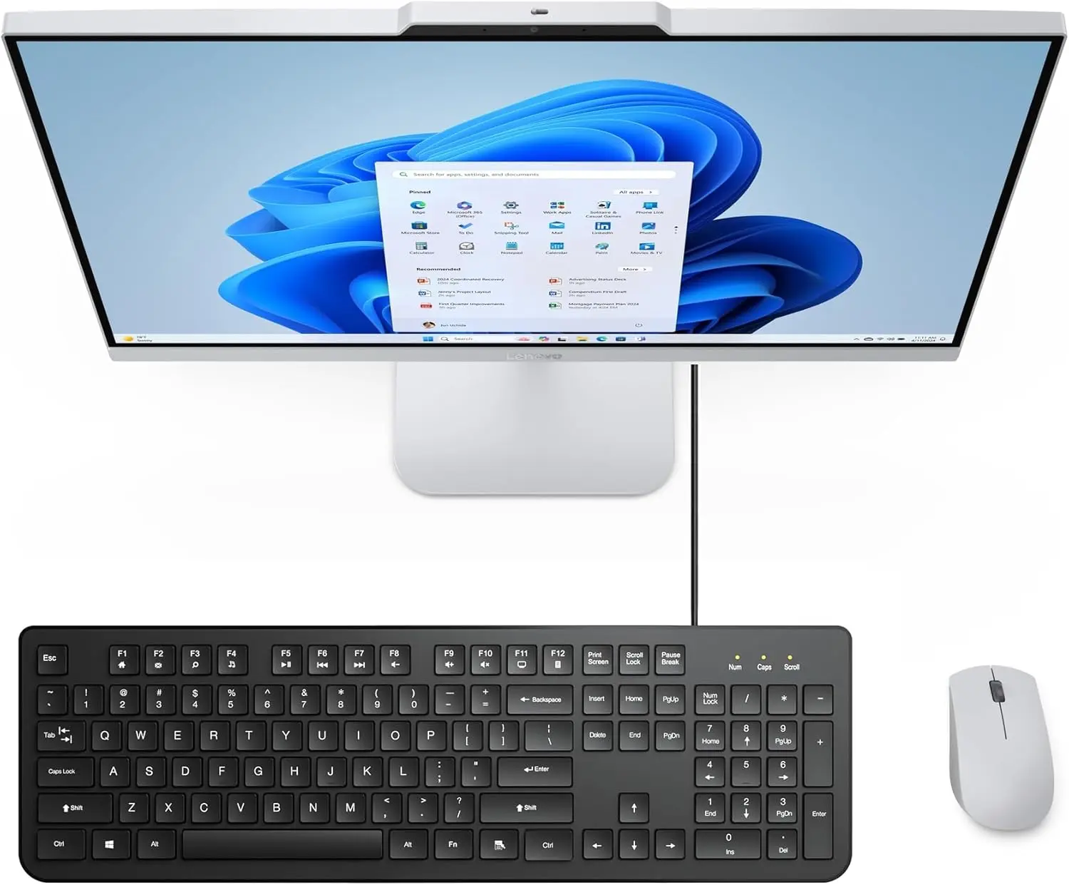 Lenovo 24 23.8" FHD All-in-One Desktop Computer for Home Office, Intel 4-Core Processor (Beat i3-1110G4), 32GB DDR4 RAM, 1TB PCIe SSD, WiFi 6, Bluetooth, Business AIO, Windows 11 Pro, Vent-Hear image 8