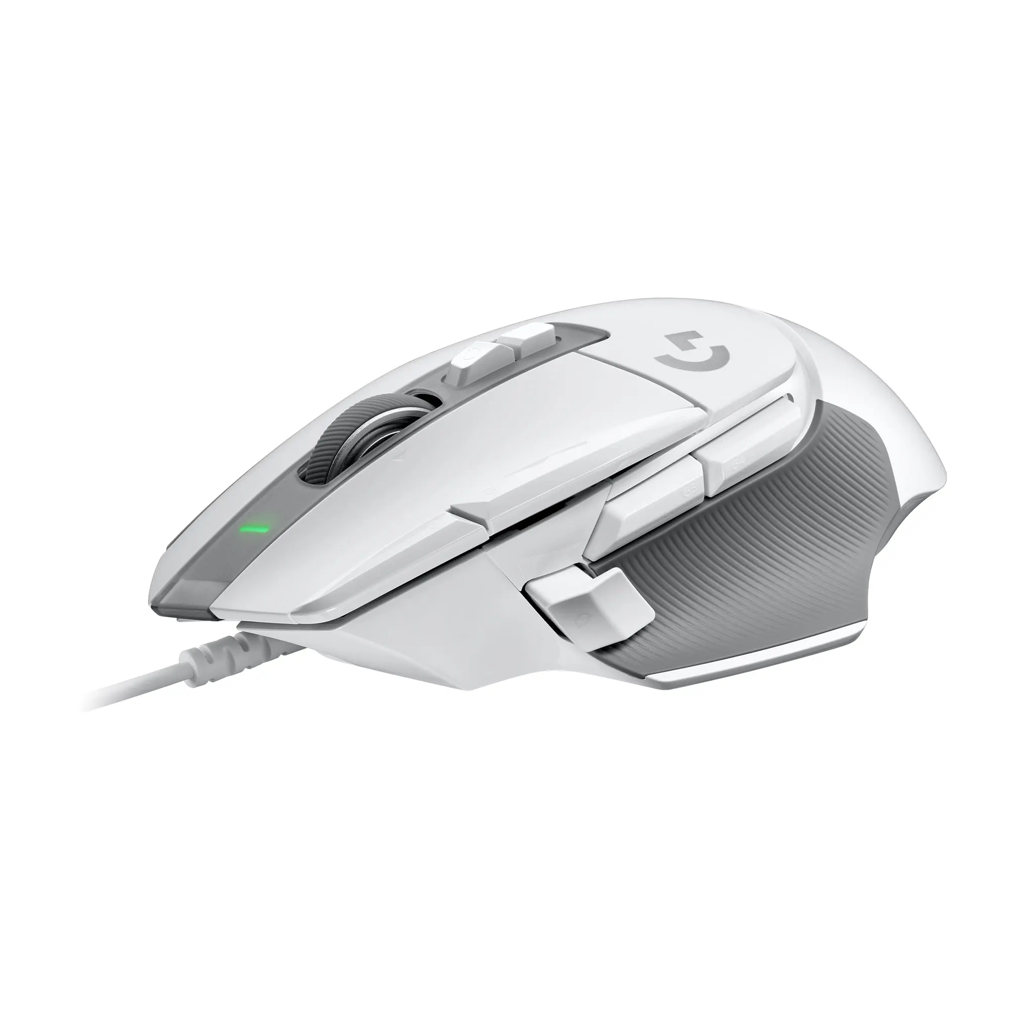 Logitech G502 X Wired Gaming Mouse - LIGHTFORCE hybrid optical-mechanical primary switches, HERO 25K gaming sensor, compatible with PC - macOS/Windows - White image 1