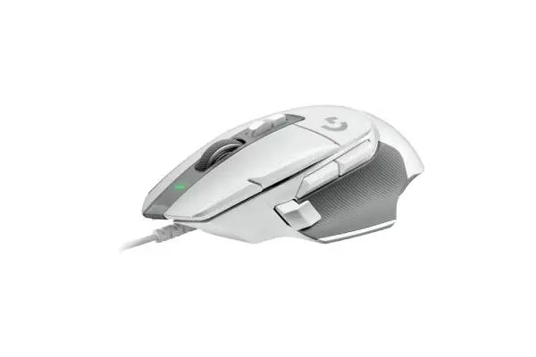 Logitech G502 X Wired Gaming Mouse - LIGHTFORCE hybrid optical-mechanical primary switches, HERO 25K gaming sensor, compatible with PC - macOS/Windows - White image