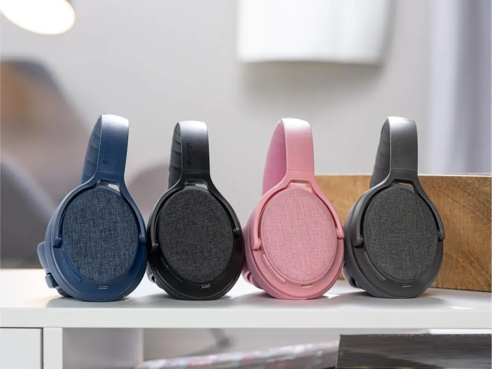 Made for Amazon, Active Noise Cancelling Bluetooth Headphones with Built-in Microphone | Grey image 3