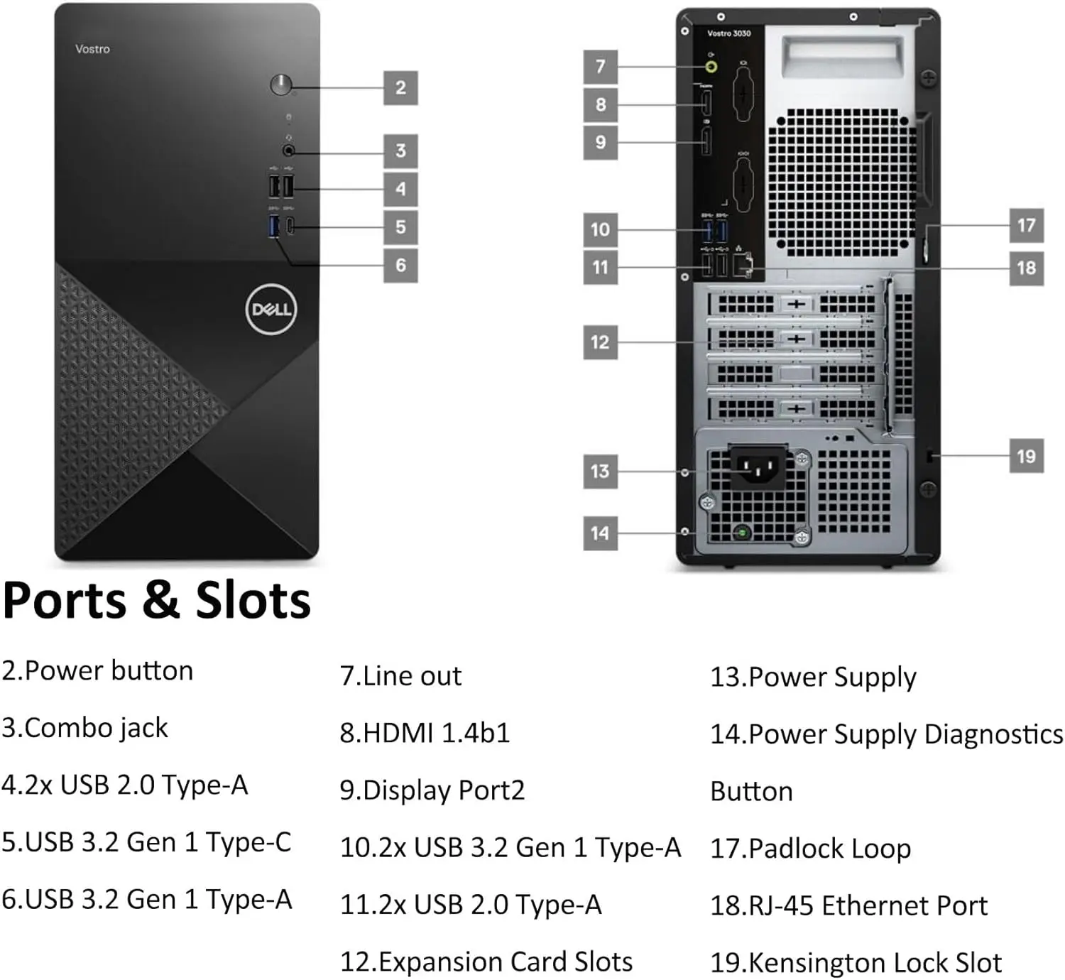Dell Tower PC Desktop Computer for Home Business Student, 14th Gen Intel Core i3-14100 (Beat i5-12400), 32GB DDR5 RAM, 1TB PCIe SSD, WiFi 6, Bluetooth, DisplayPort, HDMI, KB & Mouse, Windows 11 Pro image 6