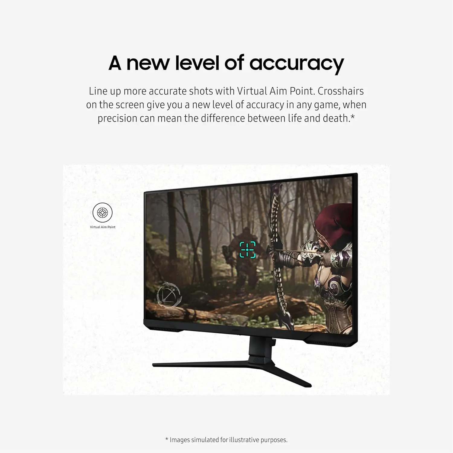 Samsung 24-Inch Odyssey G3 (G30D) Series FHD Gaming Monitor, 1ms, 180Hz, AMD FreeSync, Adjustable Stand, Black Equalizer, Virtual Aim Point, Eye Saver Mode, Flicker-Free, LS24DG302ENXZA image 7