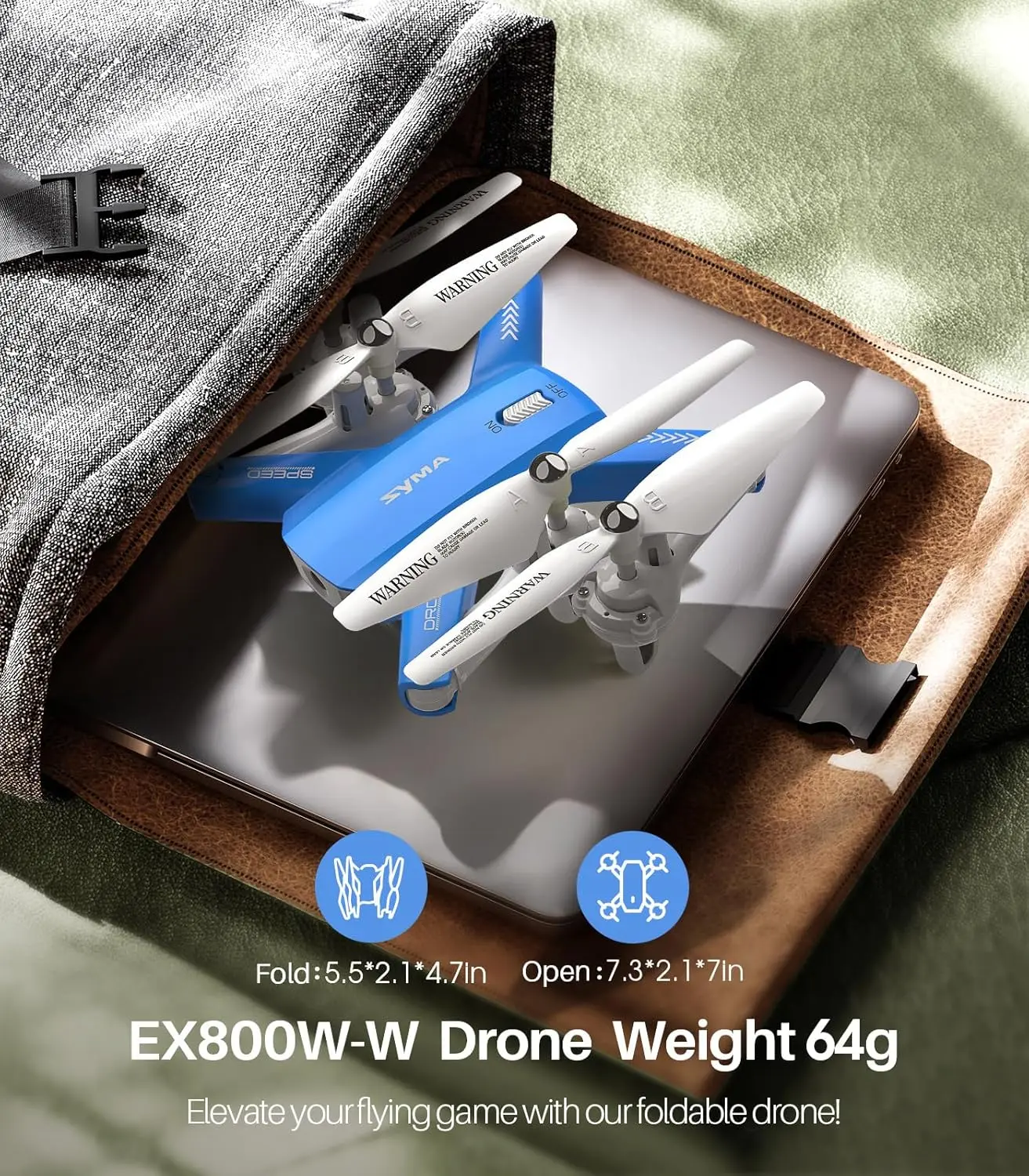 SYMA Drone with Camera for Adults Kids,1080P FPV Camera RC Quadcopter with Altitude Hold, One Key Start, 3D Flips, 2 Batteries Remote Control Helicopter Flying Toys Gifts for Boys Girls image 8