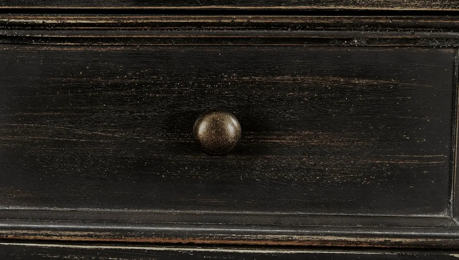 Signature Design by Ashley Gavelston Rustic Sofa Table with 4 Drawers and Lower Shelf, Weathered Black image 6