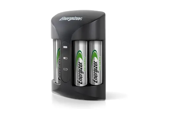 Energizer Recharge Pro Rechargeable AAA and AA Battery Charger With 4 NiMh Rechargeable AA Batteries, Provides a Full Charge in 3 Hours image