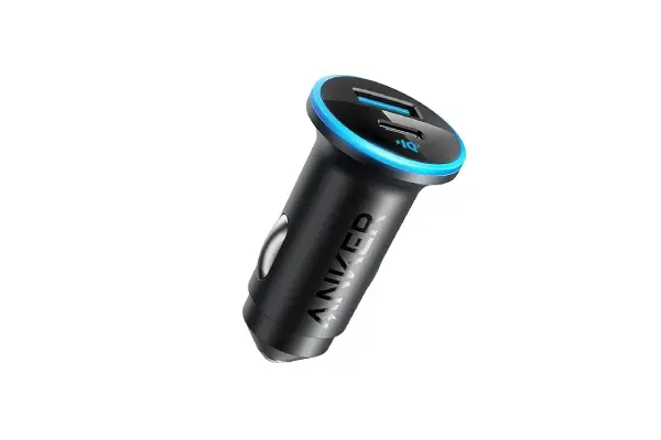 Anker 323 USB-C Car Charger Adapter, 52.5W Cigarette Lighter Charger with 30W PowerIQ 3.0 Fast Charging for iPhone 15/15 Pro Max, 14/13/12 Series, Galaxy S23/22, Pixel image
