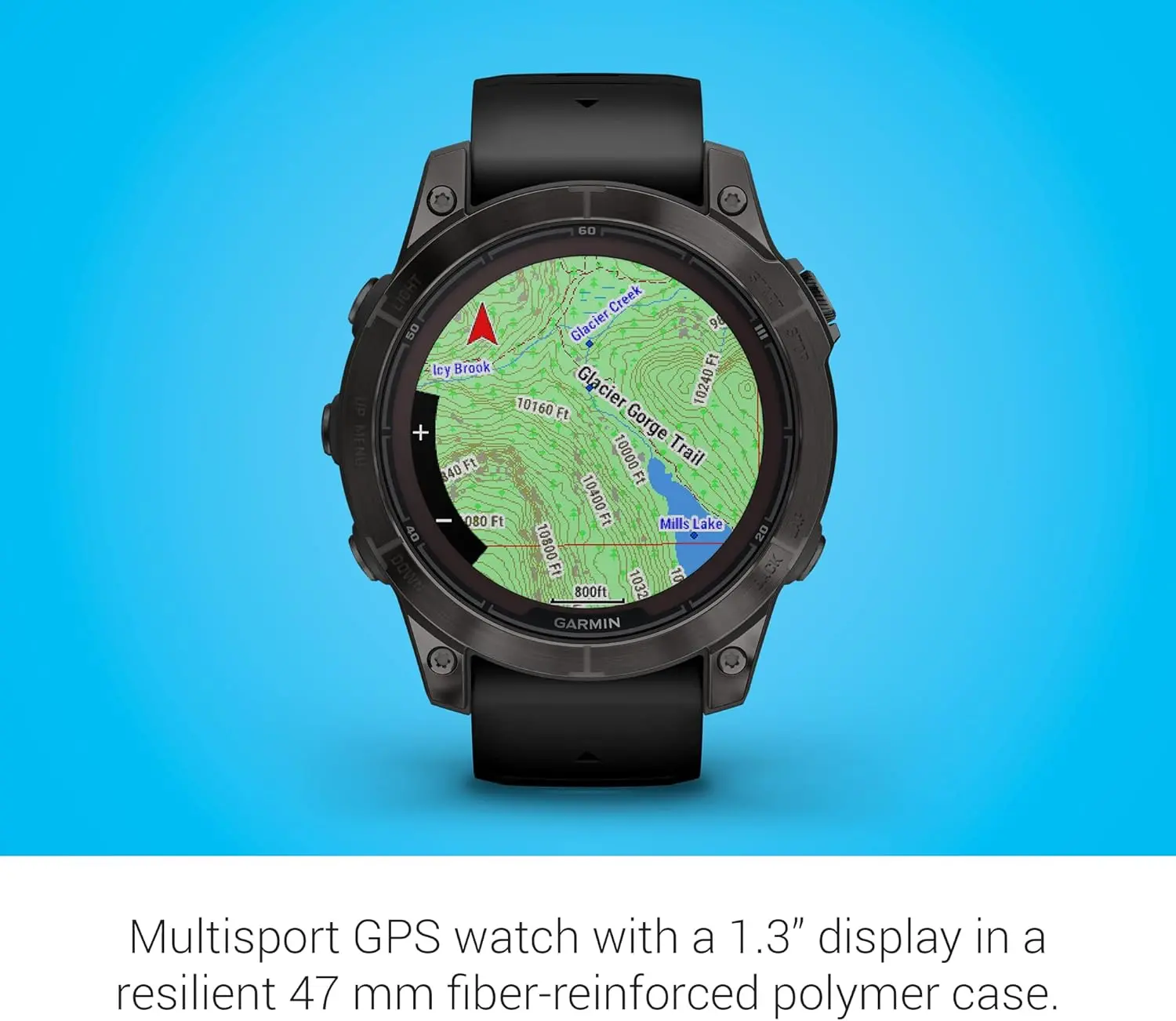 Garmin fēnix 7 Pro Sapphire Solar, Multisport GPS Smartwatch, Built-in Flashlight, Solar Charging Capability, Black image 5