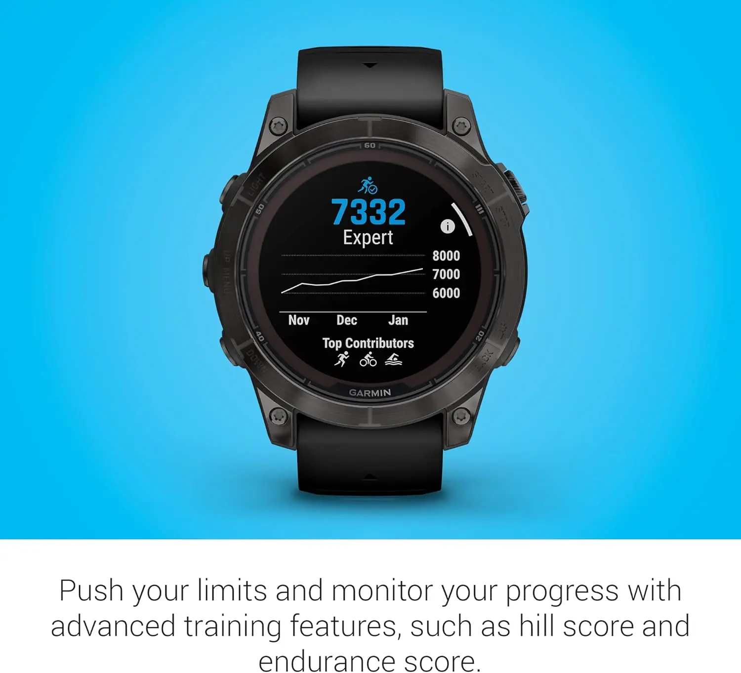 Garmin fēnix 7 Pro Sapphire Solar, Multisport GPS Smartwatch, Built-in Flashlight, Solar Charging Capability, Black image 7