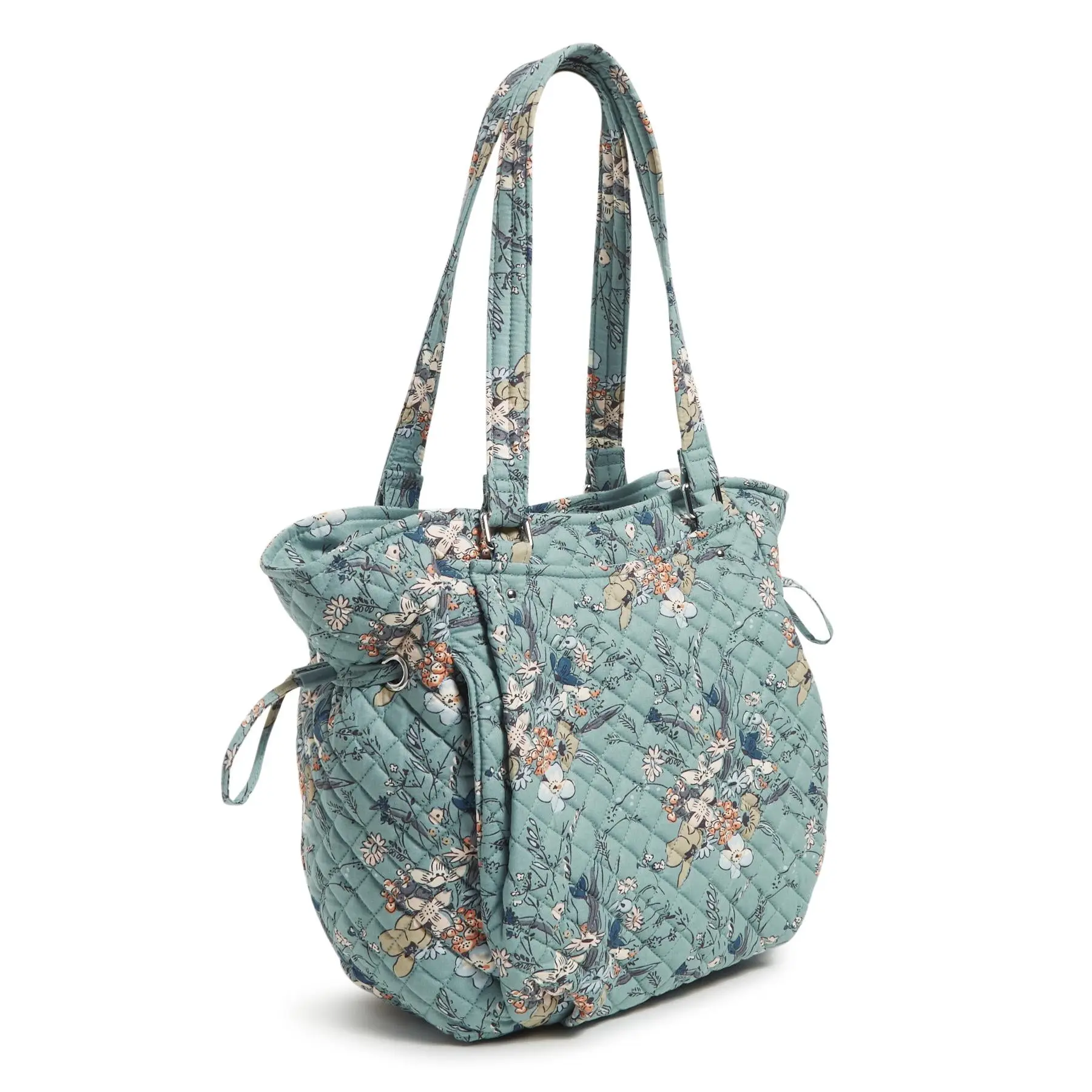 Vera Bradley Women's Cotton Glenna Satchel Sunlit Garden Sage image 2