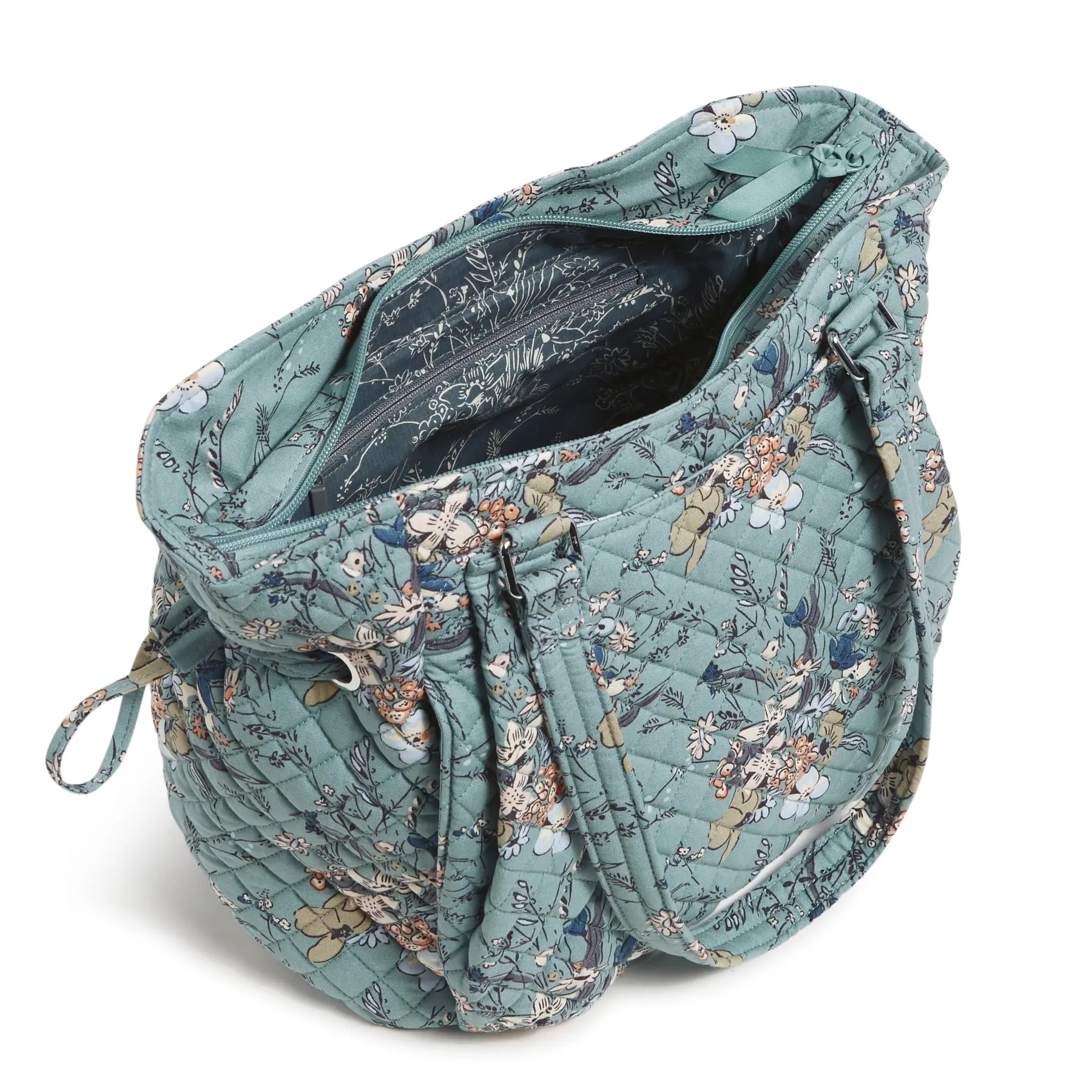 Vera Bradley Women's Cotton Glenna Satchel Sunlit Garden Sage image 3