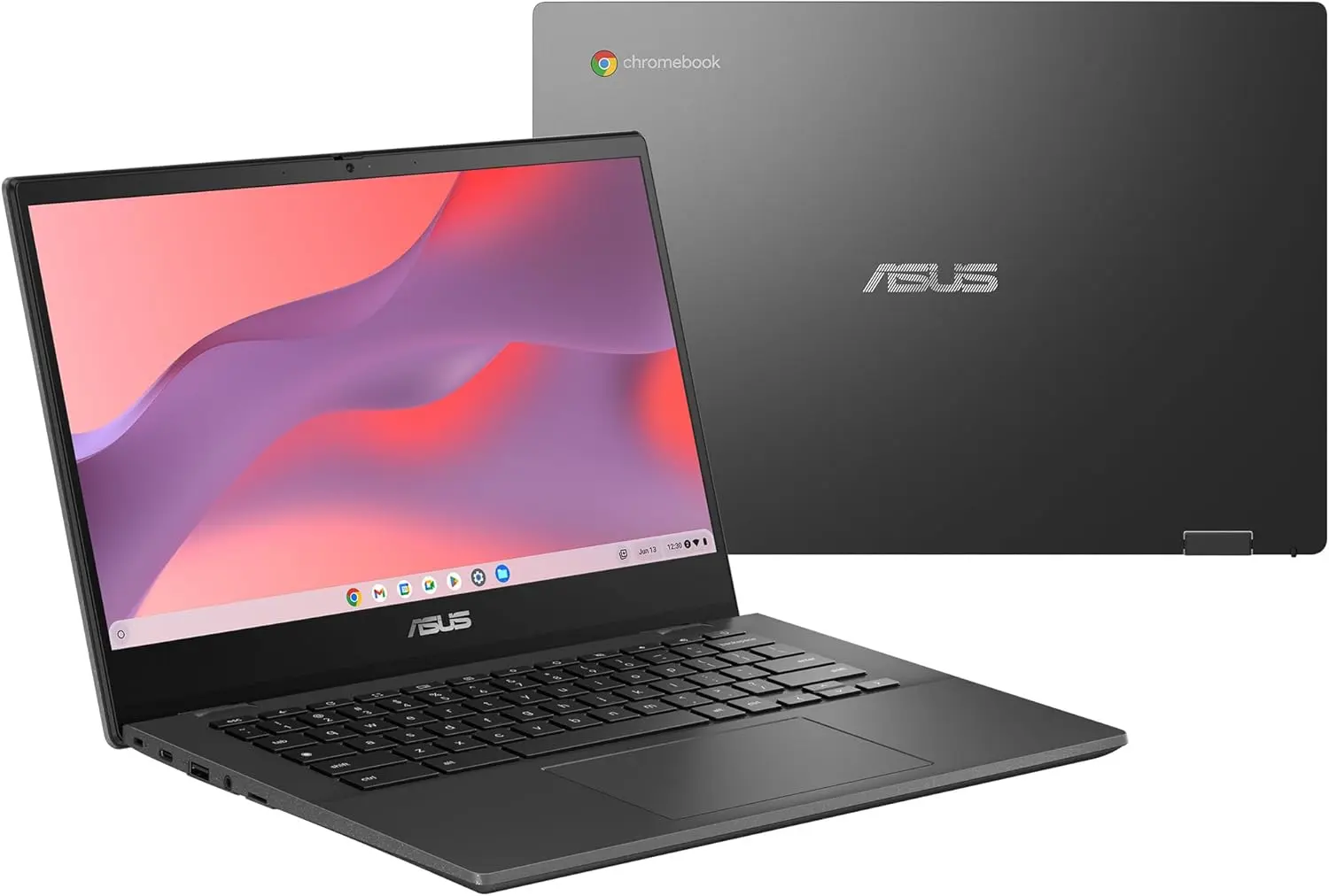 ASUS Chromebook CM14 Laptop, 14" HD Anti-Glare Display (1366x768), MediaTek Kompanio 520, 4GB RAM, 64GB eMMC, ChromeOS, Gray, CM1402CM2A-DS44, Gravity Grey image 1