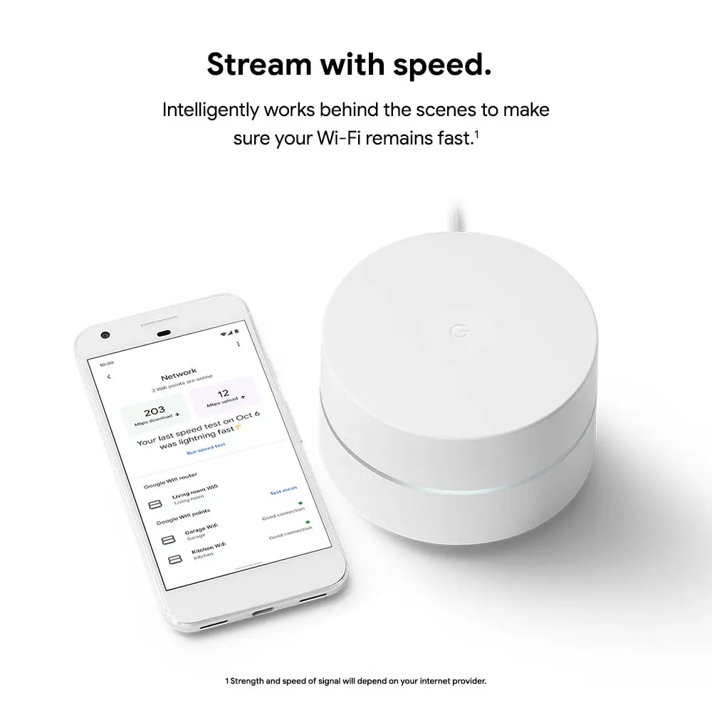 Google Wifi - Whole Home Wi-Fi System - 1-Pack image 2