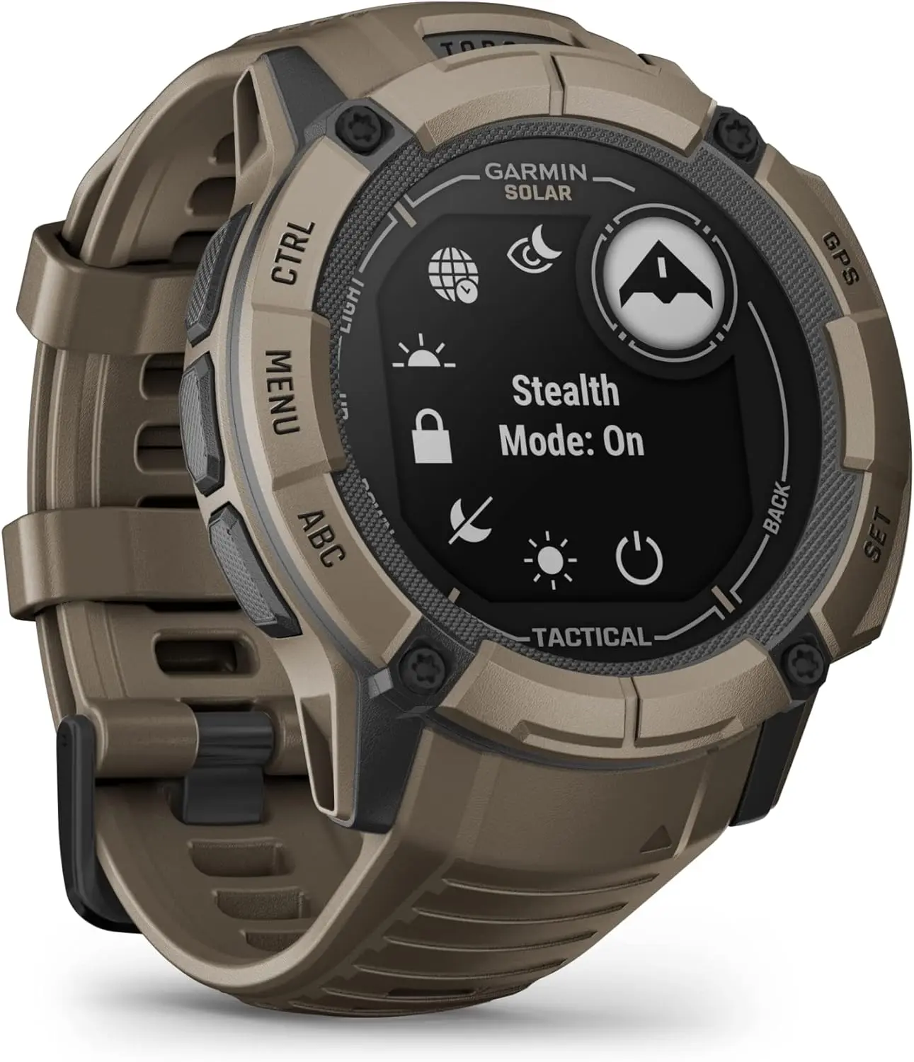 Garmin Instinct 2X Solar - Tactical Edition, Rugged GPS Smartwatch, Built-in Flashlight, Ballistics Calculator, Solar Charging Capability, Coyote Tan image 6