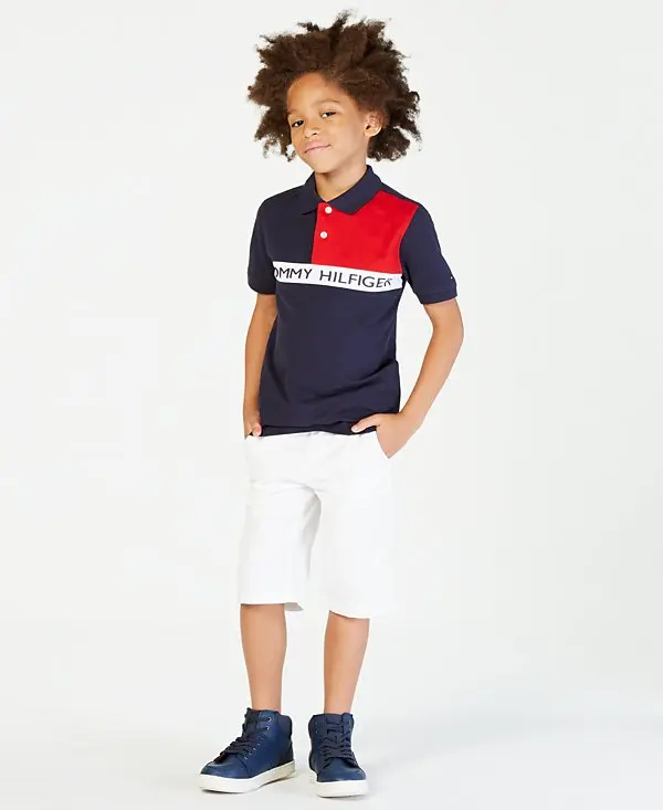 Big Boys Front Logo Colorblocked Polo image 3