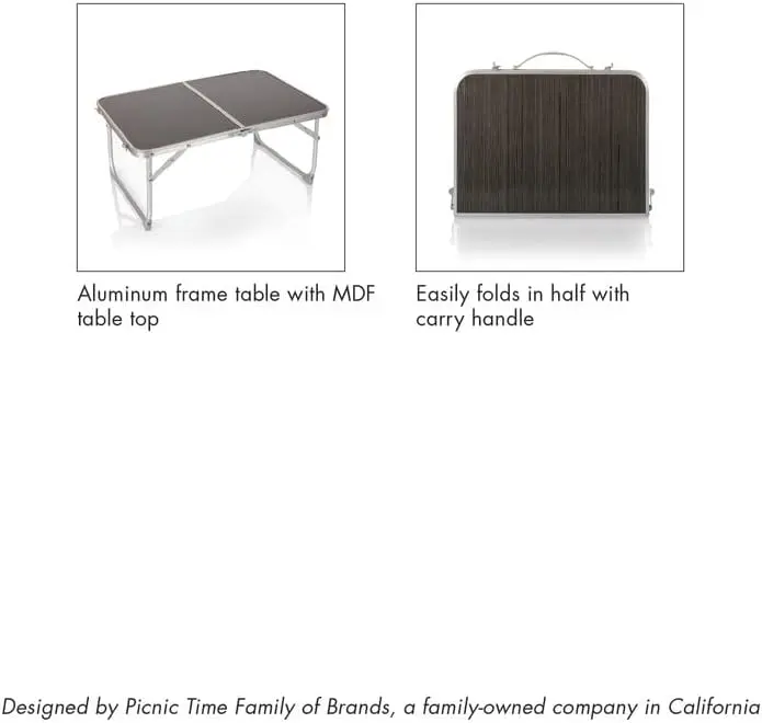 PICNIC TIME NCAA Concert Portable, Small Folding, Mini Picnic Table image 6
