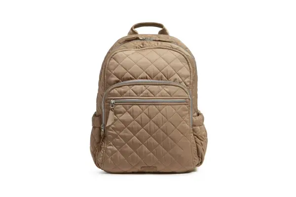 Vera Bradley Women's Performance Twill Campus Backpack Meadowlark Tan image