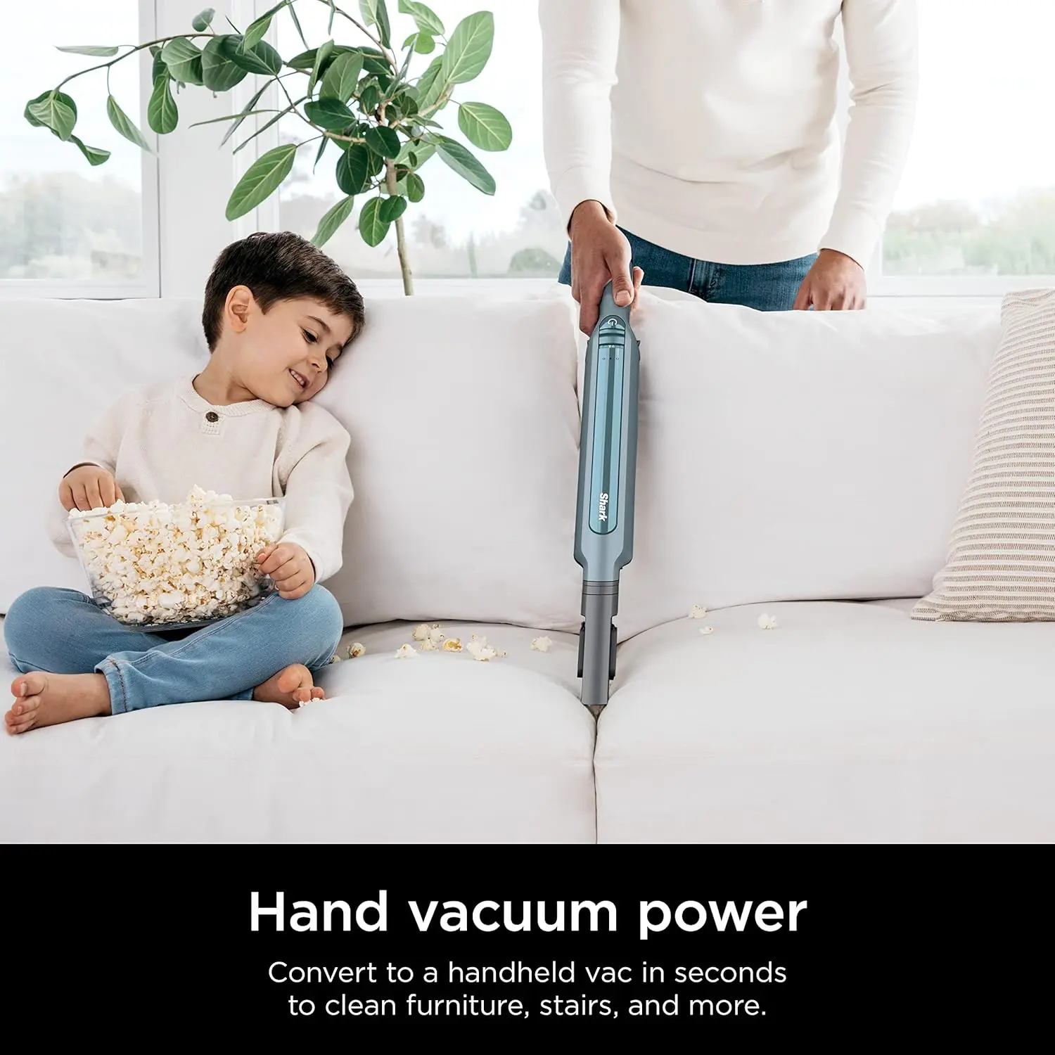 Shark WS642BL WANDVAC System Pet Ultra-Lightweight Powerful Cordless Stick Vacuum with Charging Dock, Blue image 4