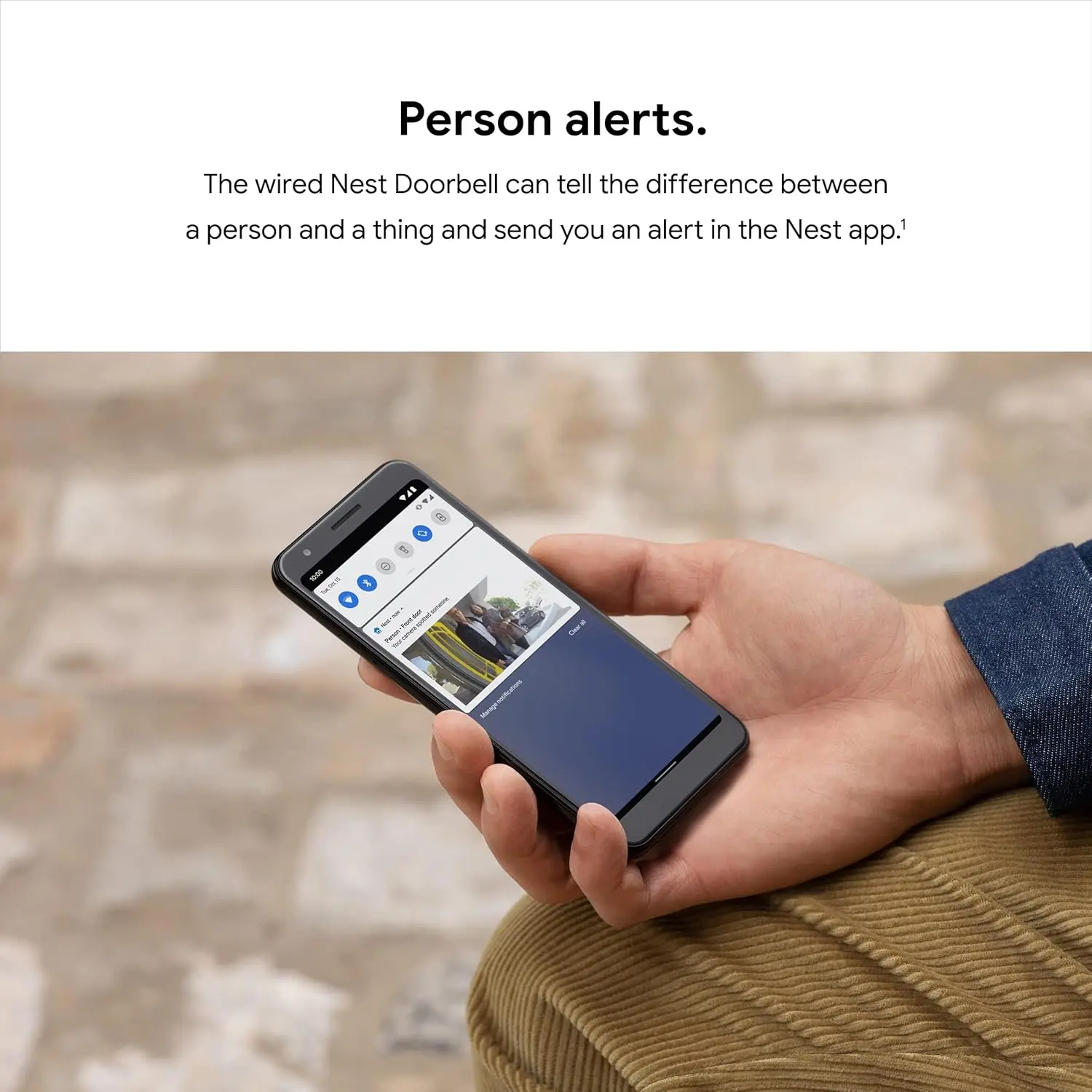 Google Nest Doorbell (Wired) - Formerly Nest Hello - Video Doorbell with 24/7 Streaming - Smart Doorbell Camera for Home with HDR Video, HD Talk and Listen, Night Vision, and Person Alerts image 4