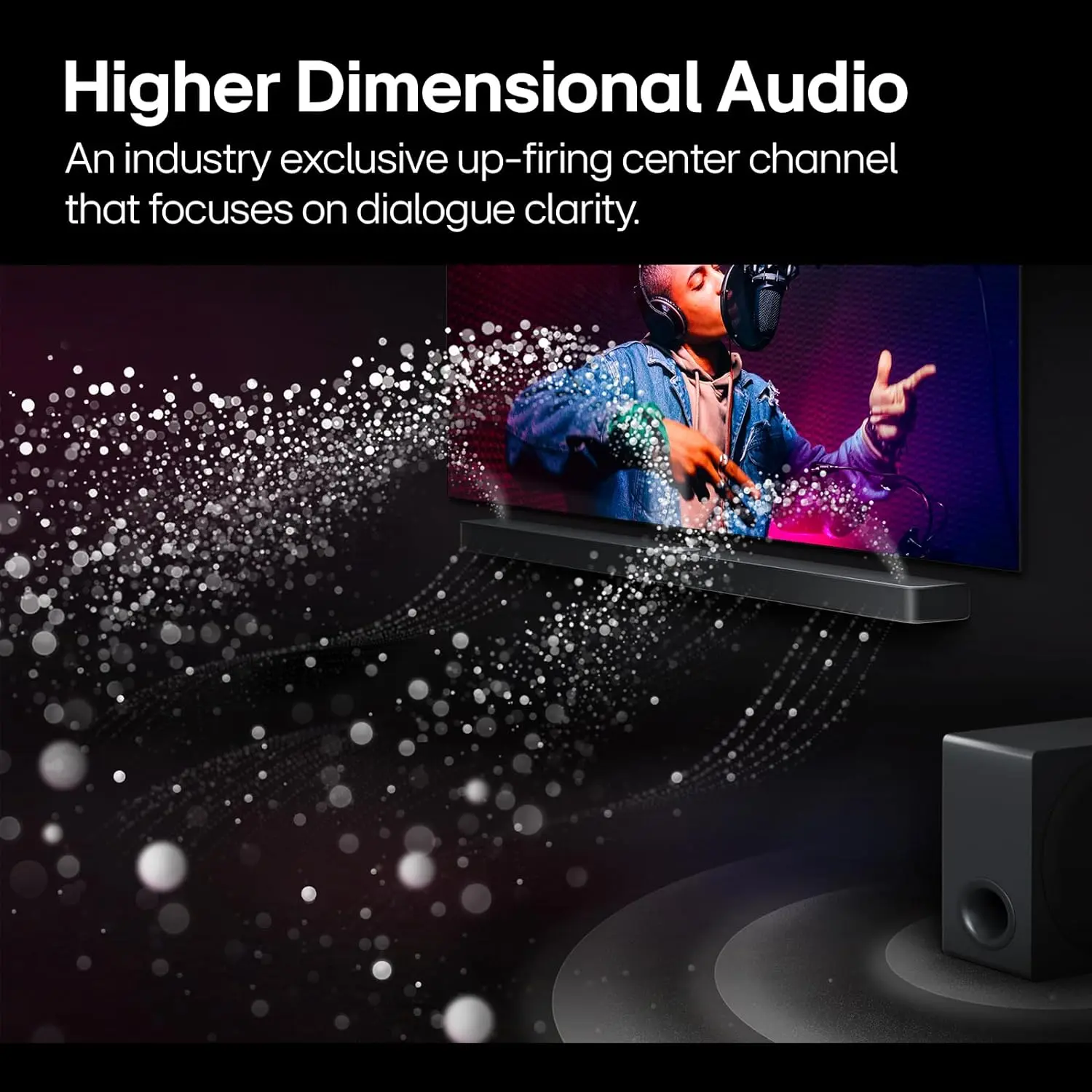 LG S80TR 5.1.3 ch. OLED evo TV Matching Home Theater Soundbar with Rear Surround Speakers and Wireless Subwoofer, Wow Orchestra, Dolby Atmos, WOWCAST Built-in (2024 Model) image 8