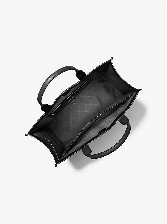 Cooper Logo Embossed Pebbled Leather Tote Bag image 2