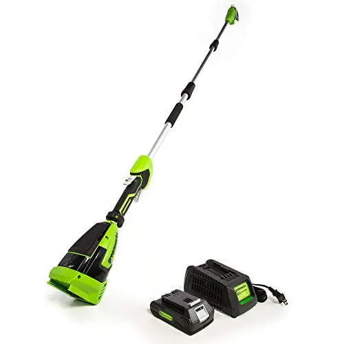 Greenworks 24V 8" Cordless Pole Saw with 2Ah Battery and Charger 1402102 image 2