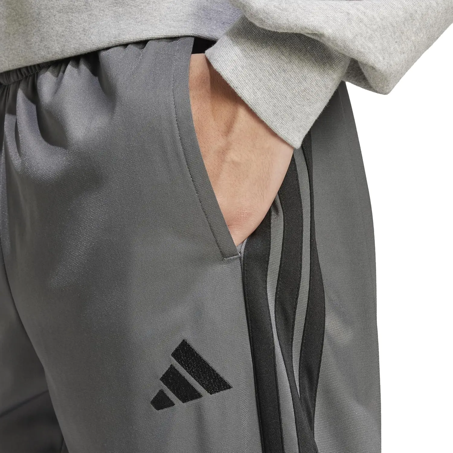 adidas Men's 3-Stripes Tricot Opem Hem Track Pants image 5