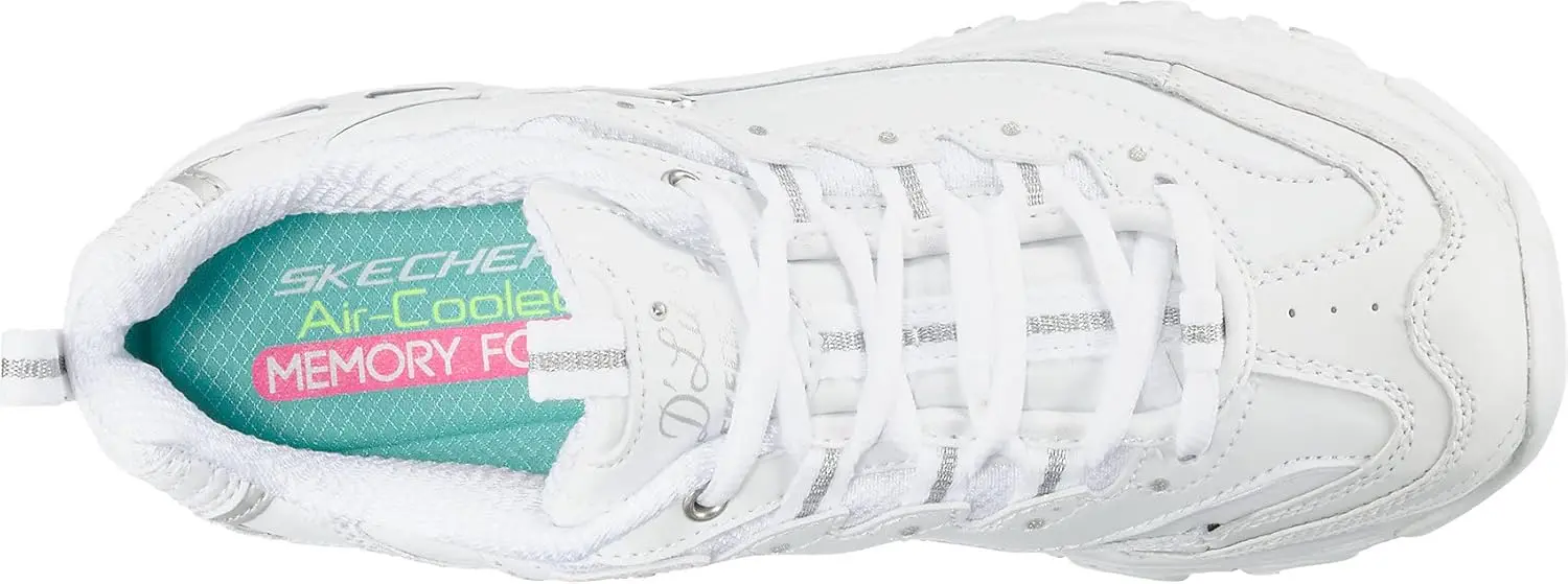 Skechers Women's D'Lites Fresh Start Memory Foam Lace-up Sneaker Fashion image 6
