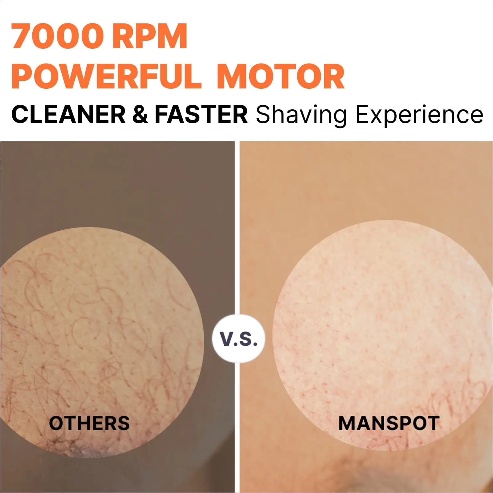 Manscape Body Hair Trimmer for Men , Groin Hair Trimmer Ball Shaver Replaceable Ceramic Blade Heads Waterproof image 6