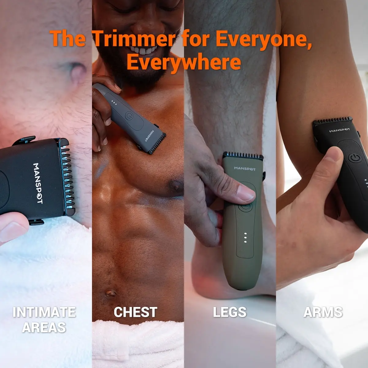 Manscape Body Hair Trimmer for Men , Groin Hair Trimmer Ball Shaver Replaceable Ceramic Blade Heads Waterproof image 7