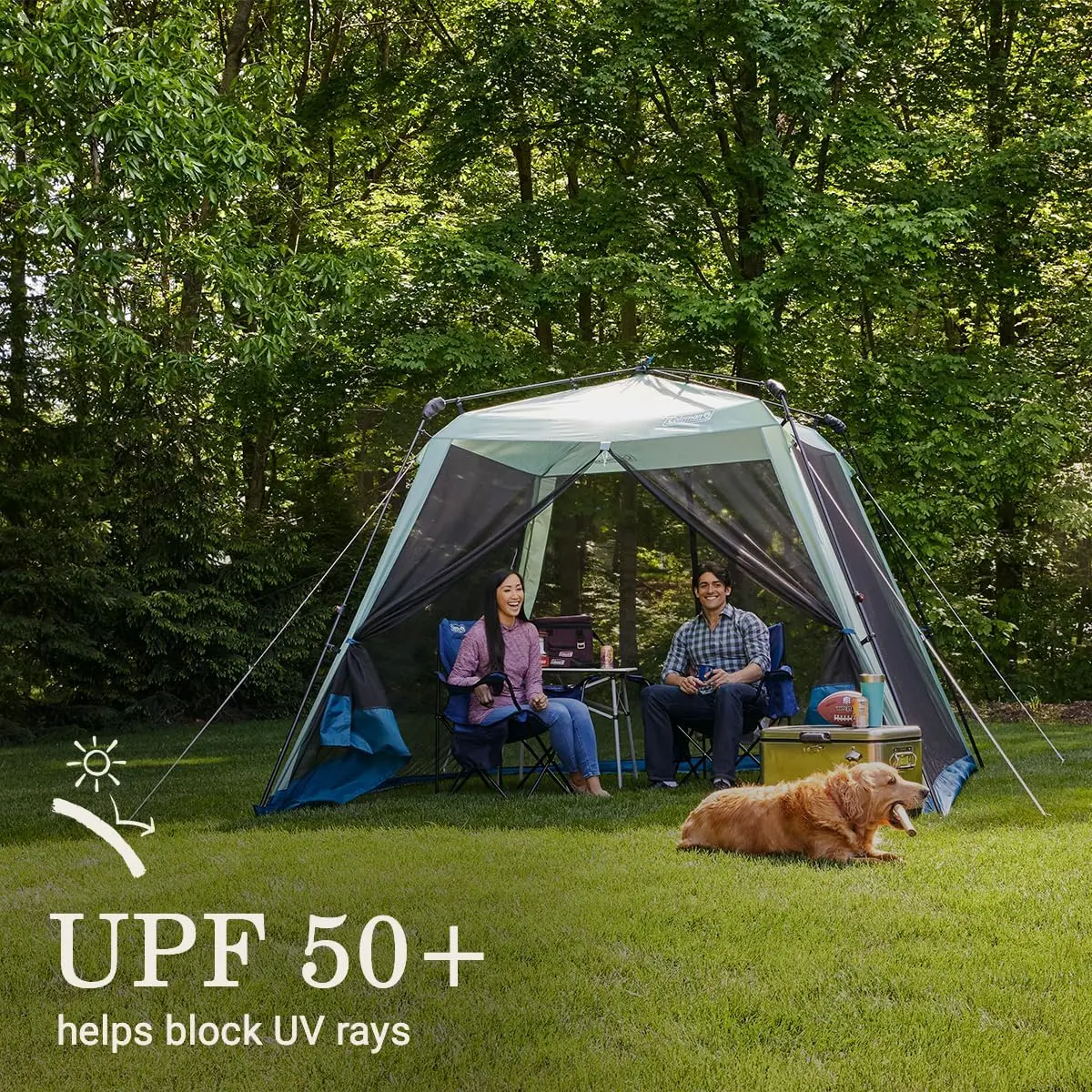 Coleman Skylodge Portable Screenhouse with 1-Minute Setup, Screened Gazebo for Bug-Free Lounging, Outdoor Sun Shade for Picnic, Events, Parties, Camping, & More image 5