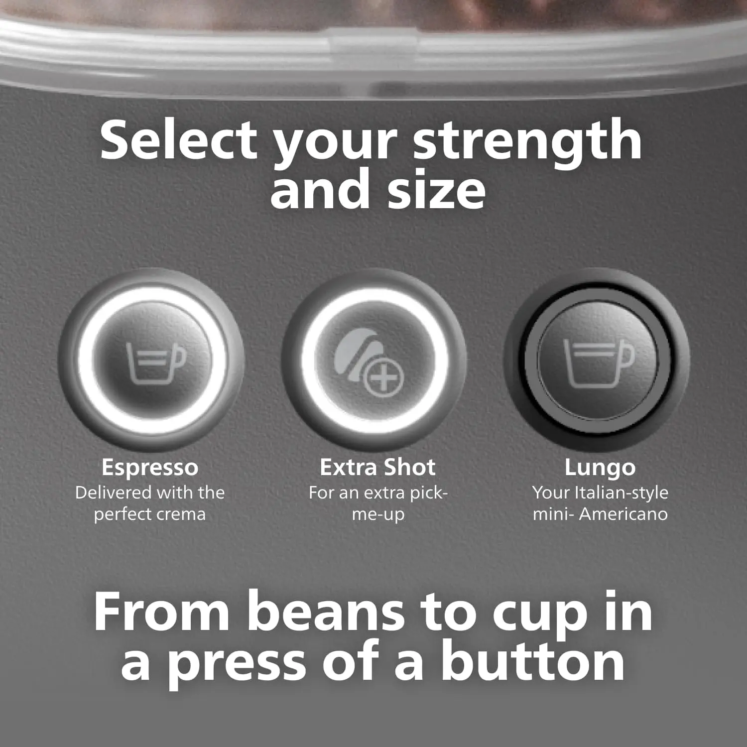 Philips Baristina Espresso Machine+Milk Frother Bundle. Real espresso. Compact coffee machine, portafilter, grinder, Cafe Crema. Dairy & Non-Dairy Milk foam​. Hot & Cold. Easy Clean. Black (BAR303/60) image 5