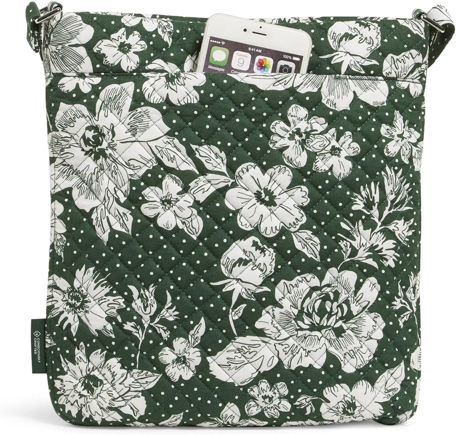 Vera Bradley Cotton Collegiate Triple Zip Hipster Crossbody Purse (Multiple Teams Available) image 2
