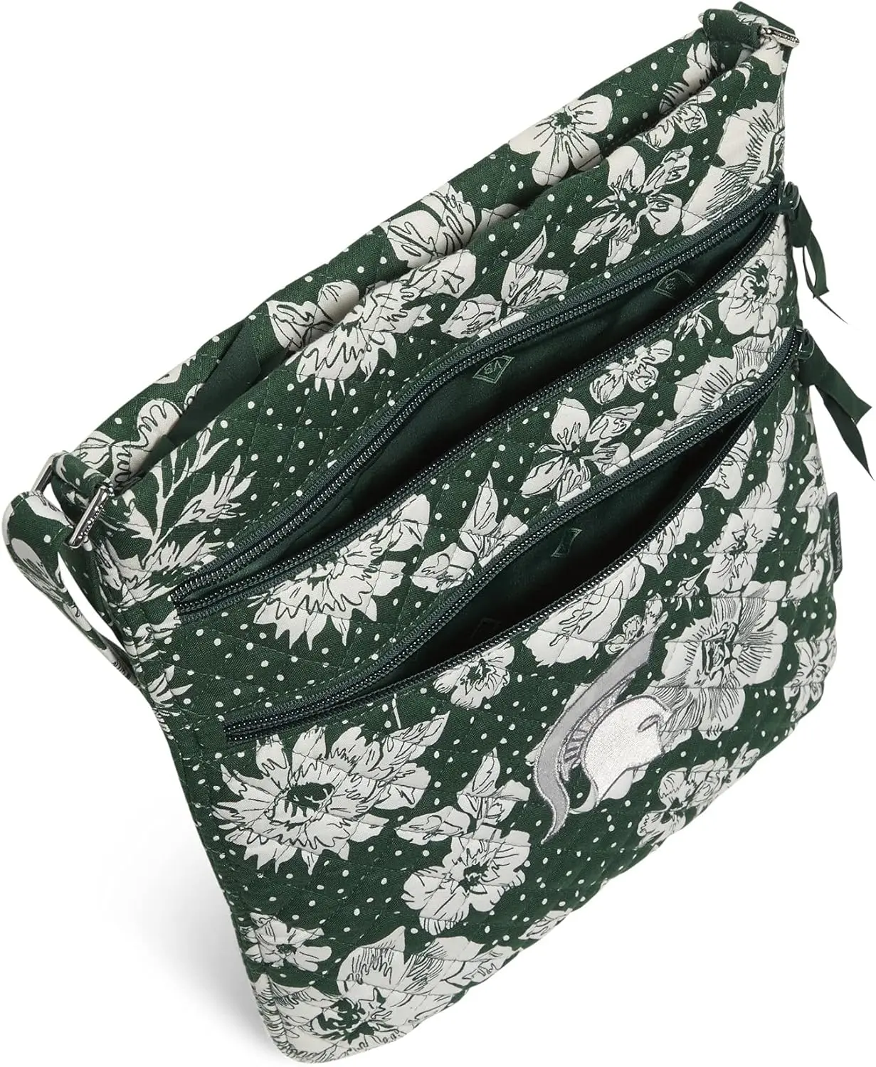 Vera Bradley Cotton Collegiate Triple Zip Hipster Crossbody Purse (Multiple Teams Available) image 5
