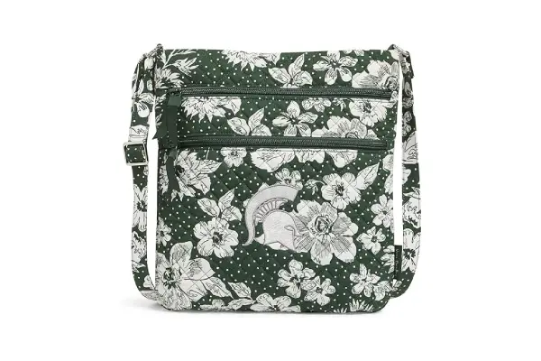 Vera Bradley Cotton Collegiate Triple Zip Hipster Crossbody Purse (Multiple Teams Available) image