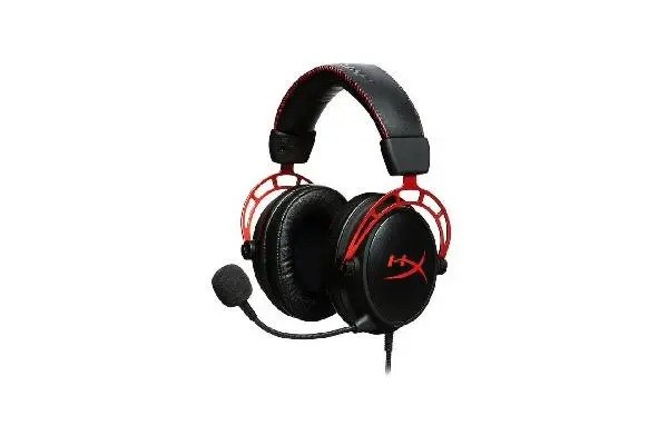 HyperX Cloud Alpha Wired Over-Ear Gaming Headset, Red image