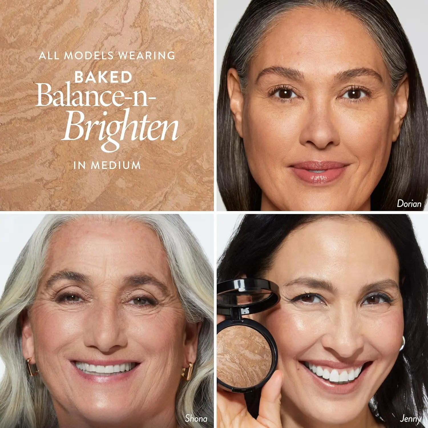 LAURA GELLER NEW YORK Award-Winning Baked Balance-n-Brighten Color Correcting Powder Foundation - Medium - Buildable Light to Medium Coverage - Demi-Matte Natural Finish image 2