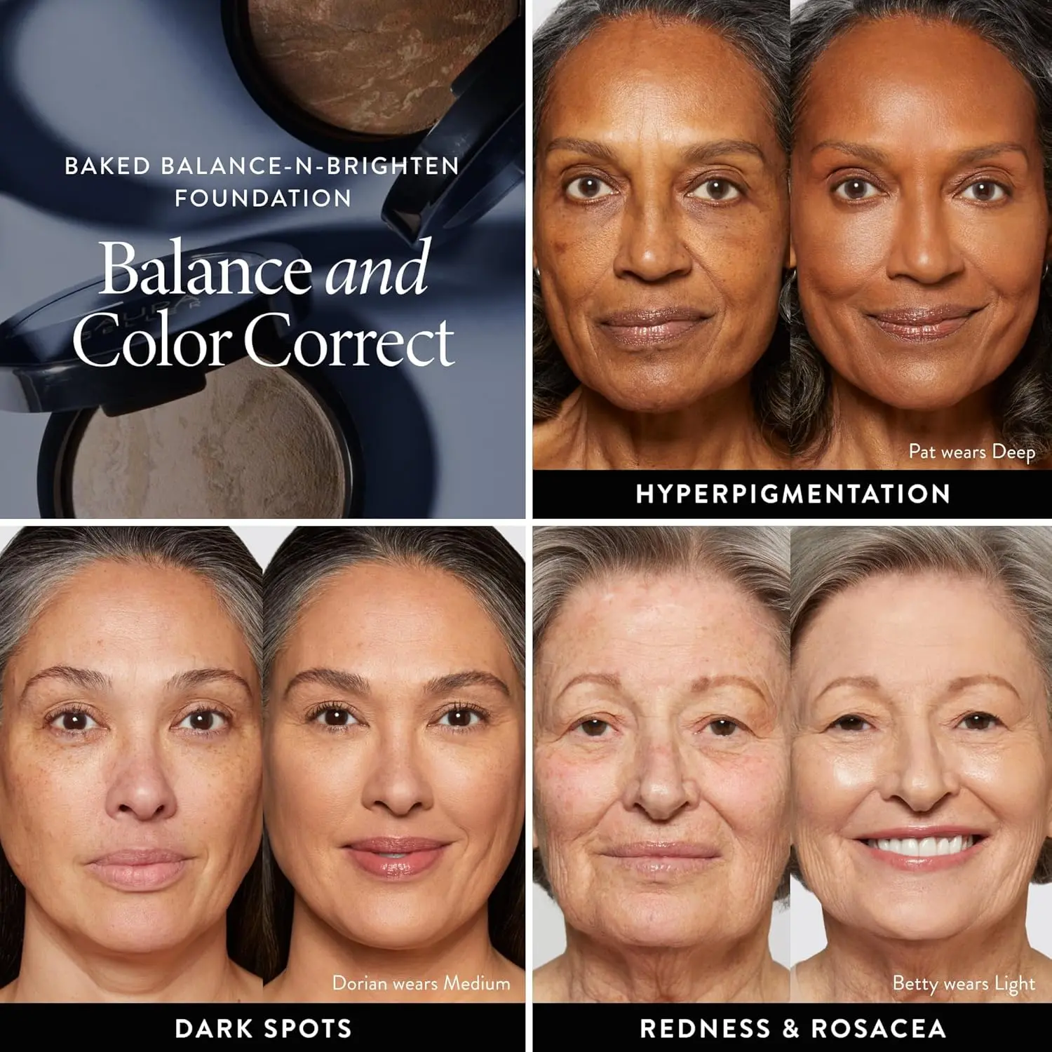 LAURA GELLER NEW YORK Award-Winning Baked Balance-n-Brighten Color Correcting Powder Foundation - Medium - Buildable Light to Medium Coverage - Demi-Matte Natural Finish image 6