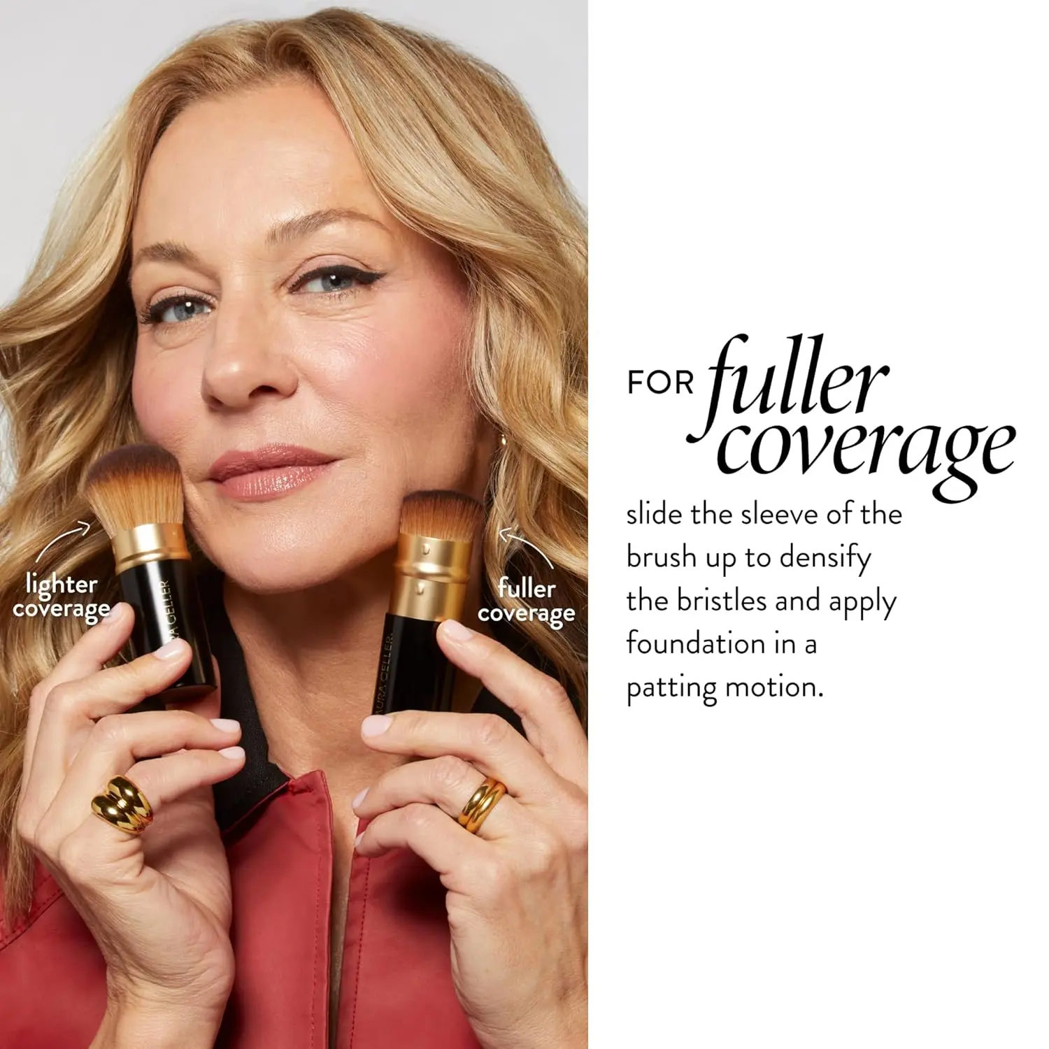 LAURA GELLER NEW YORK Award-Winning Baked Balance-n-Brighten Color Correcting Powder Foundation - Medium - Buildable Light to Medium Coverage - Demi-Matte Natural Finish image 7