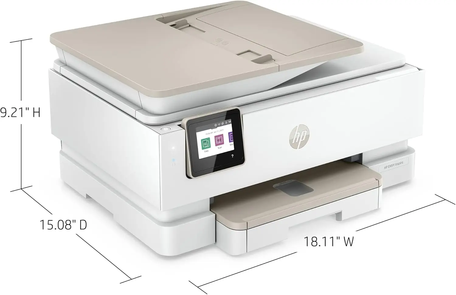 HP ENVY Inspire 7958e Wireless All-in-One Color Inkjet Printer, Print, scan, copy, Duplex printing best-for-home, 3 month Instant Ink trial included (327A7A) image 11