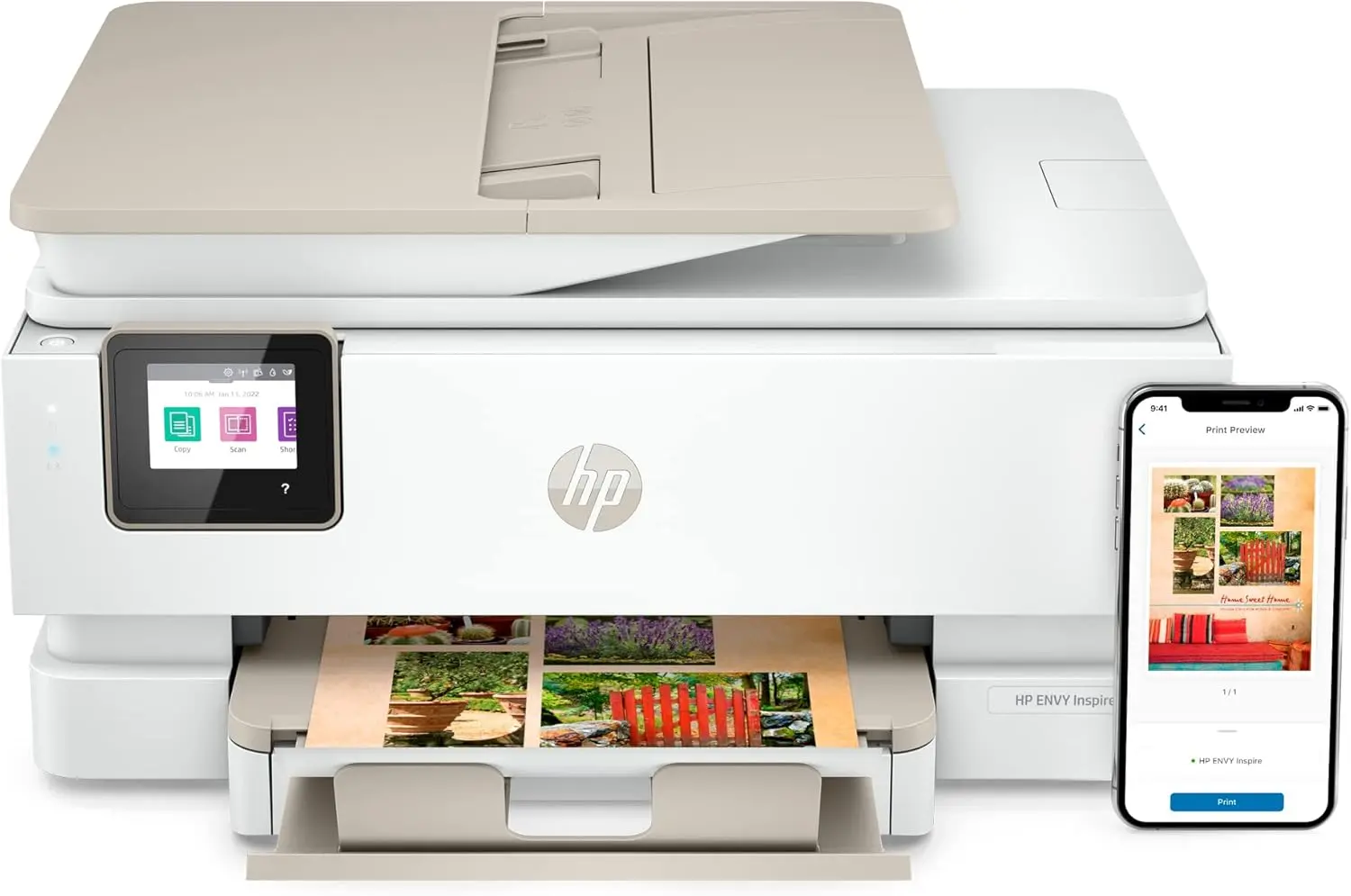 HP ENVY Inspire 7958e Wireless All-in-One Color Inkjet Printer, Print, scan, copy, Duplex printing best-for-home, 3 month Instant Ink trial included (327A7A) image 17