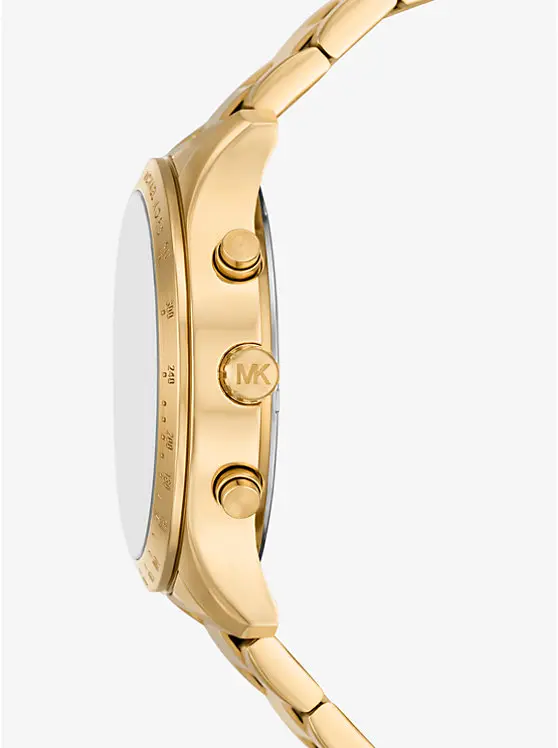 Oversized Berkley Pavé Gold-Tone Watch image 2
