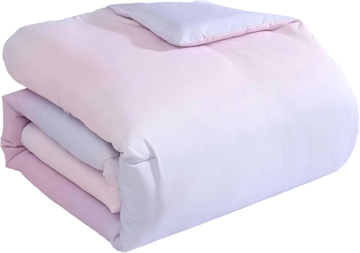 Betsey Johnson - Comforter Set, Super Soft Bedding with Matching Sham & Sheets, Includes Bonus Pillowcase & Reversible Plush Throw (Ombre Purple, Full) image 3