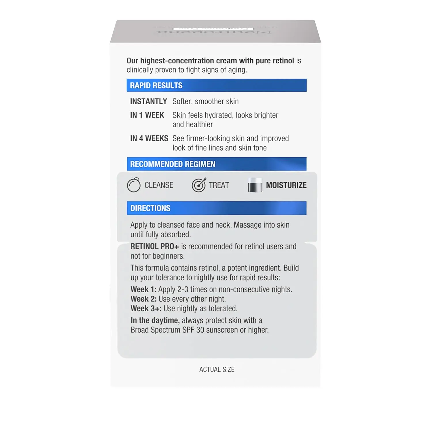 Neutrogena Retinol Pro+ Anti-Wrinkle Night Moisturizer, Rapid Wrinkle Repair, Anti-Aging Face & Neck Cream, Formulated without fragrance, parabens, dyes, & phthalates, Retinol, 1.7 oz image 9