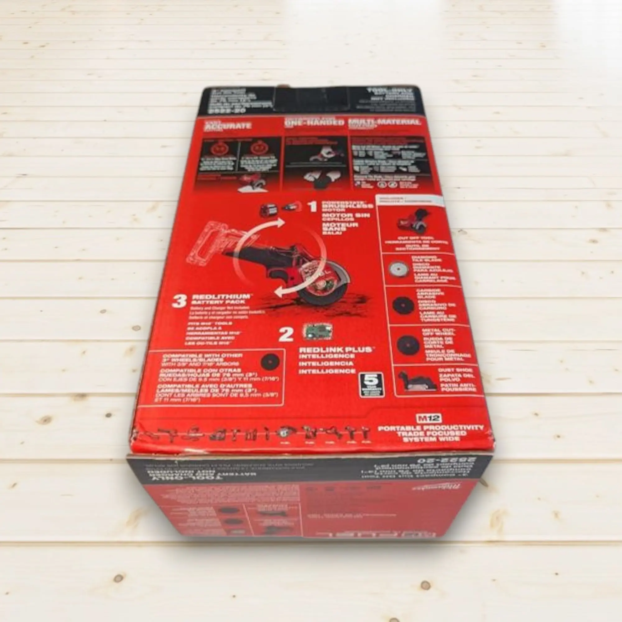 Milwaukee 2522-20 M12 FUEL 3" Compact Cut Off Tool – 20,000 RPM, Brushless Motor, Reversible Blade, Tool-Free Guard, Multi-Material Cutting (Bare Tool) image 6