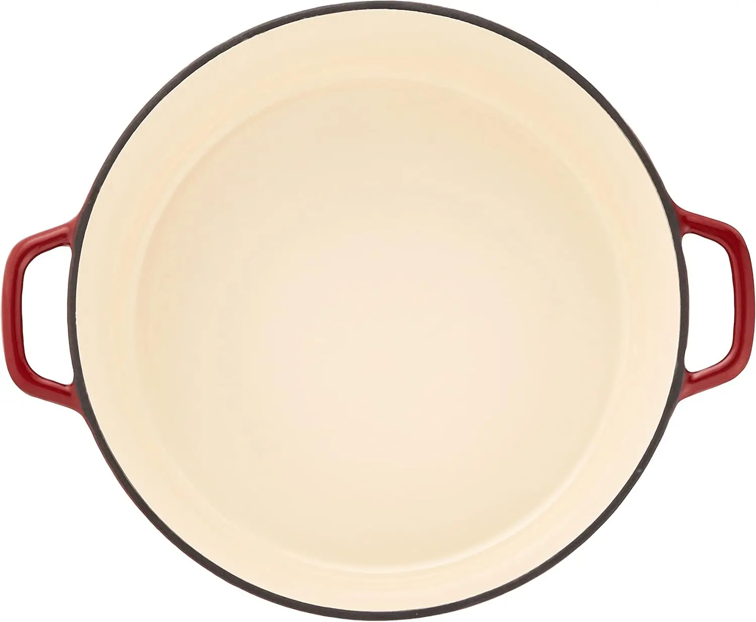 Cuisinart Chef's Classic Enameled Cast Iron Round Covered Casserole (Cardinal Red, 7- Quart) image 3